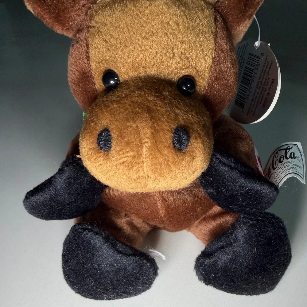 Vintage 1999 Coca-Cola‎ International Bean Bag Plush Gourmand Moose Canada 0233